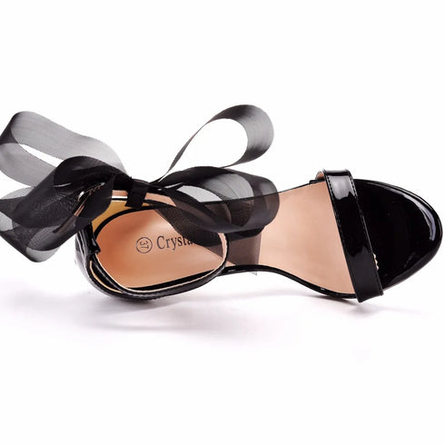 Elegant Women's Sandals with Pointed Toe and Butterfly Knot for Wedding and Office Wear