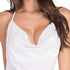Elegant Mini Dress for Women with Deep V Neck and Split Design