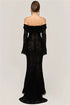 Mozision Lace Off-shoulder Sexy Maxi Dress Elegant Evening Dress