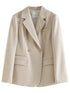 Elegant Women's Blazer Suit Jacket Set for Office Ladies - Formal Vest and Skirt Ensemble for Spring/Summer 24FS11075