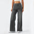 Wide Leg Pants For Women Baggy Silhouette Elastic Waist High Waist Stretch Casual Trousers Soft Fabric