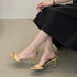 Pointed Toe Ankle Strap Gladiator Heels For Women Sandal