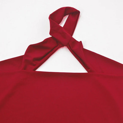 Sexy Mini Dress for Women Summer V Neck Backless Sleeveless Bodycon Halter Casual Elegant Party Dress