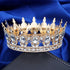 Elegant Baroque Round Tiara for Bridal and Special Occasions