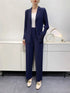 Elegant Pleated Long-Sleeved Jacket for Women - Comfortable Casual Suit with Thickened Design for Spring and Autumn Wear