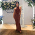 JULISSA MO Satin Sexy Hollow Out Maxi Dress for Elegant Parties