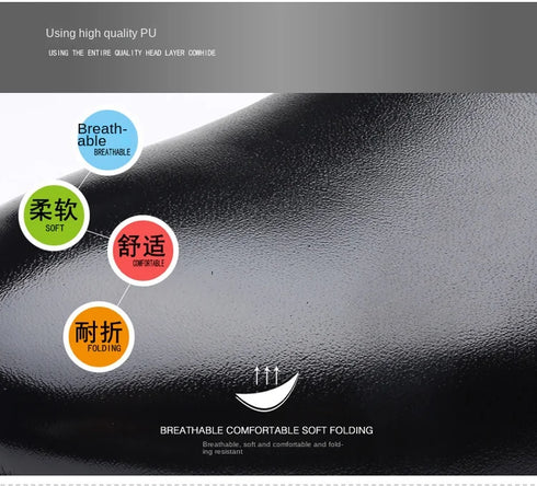 Men Breathable Leather Shoes Soft Sole Business Casual Footwear