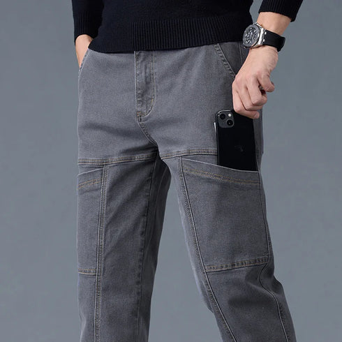 Men's Jeans Straight Cut Casual Fit With Fashion Print Jeans