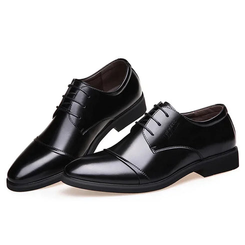 Handcrafted Men's Brogue Dress Shoes in Patent Calfskin Leather - Classic Lace-Up Oxford Style for Business and Formal Occasions