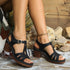 Women Slip On Chunky Platform Sandals Summer Wedges