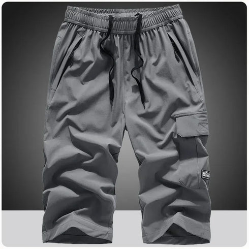 Men's Summer Quick Dry 3/4 Pants Lightweight Capri Shorts for Hiking Fishing Travel Casual Gym