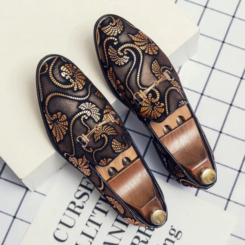 Stylish Italian Leather Dress Loafers for Men - Elegant Slip-on Moccasins Perfect for Business, Weddings, and Parties - Premium Formal Footwear for Every Occasion