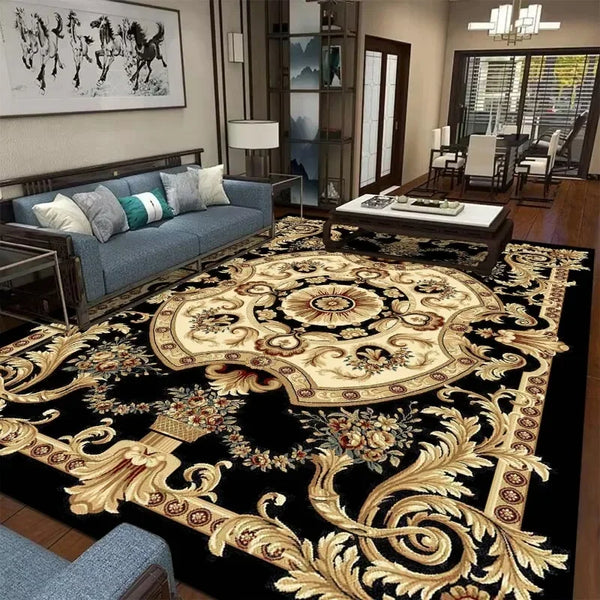 Luxury Floral Area Rug for Living Room and Bedroom Home Decoration