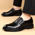 Luxury Men's Casual Loafers Leather Business Wedding Shoes Slip-on Office Formal Footwear