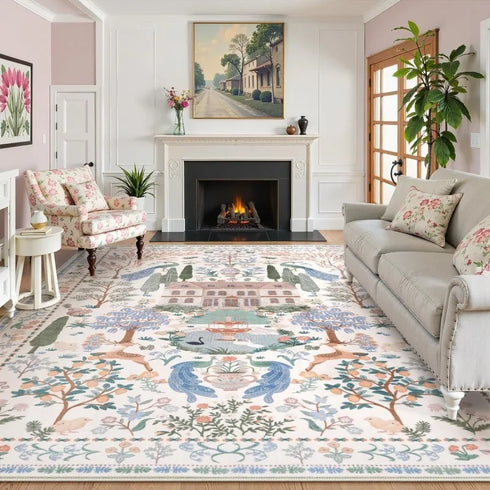 Modern Abstract Living Room Carpet Luxury Large Bedroom Decorative Rug Soft Non-Slip Sofa Floor Mat