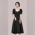 Elegant Red Midi Dress Women Summer Vintage Evening Party Dress Casual Fashion Formal Occasions One Piece Dress