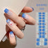 Waterproof Long Lasting Gel Nail Art Stickers for Stunning Full Cover Manicures - 9 Piece Set of Baking-Free Solid Color Decals