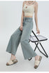 Wide Leg Loose Denim Ankle-Length Jeans for Women - Trendy Streetwear Pants Perfect for Summer Outfits and Casual Styling