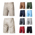 Men Summer Casual Business Shorts Elastic Waist Gym Running Shorts