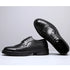 Elegant Men's Formal Dress Brogue Shoes - Slip-On British Gentleman Oxfords for Weddings and Special Occasions