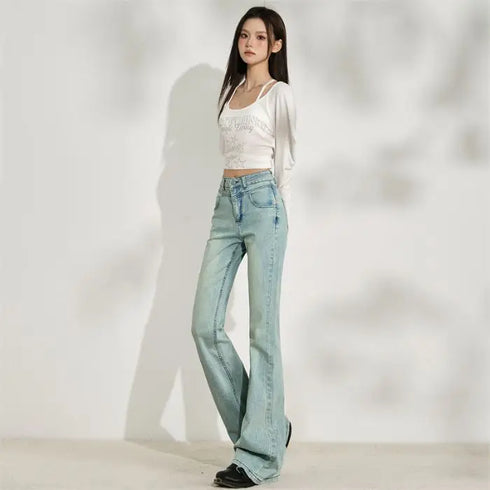 Baggy Jeans For Women - Wide Leg Denim Pants, Vintage Aesthetic, Loose Fit Casual Jeans