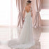 V Neck Long Sleeves Wedding Dresses Open Back Lace Applique A-Line