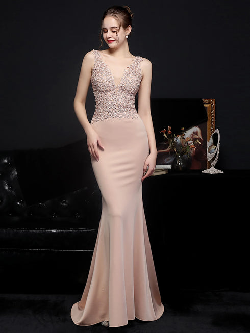 Sexy Elegant Luxury Wedding Evening Long Dresses for Women Rhinestone Prom Party Dresses Summer Dress