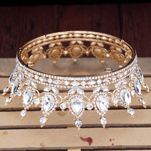 Elegant Vintage Tiara and Crown Hair Accessories for Women - Perfect for Weddings, Proms, and Parties