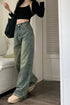 Vintage Wide Leg Jeans for Women - Stylish Casual Trousers Perfect for Spring Streetwear, Loose Fit High Waist Denim Pants Ideal for Effortless Wide Leg Jeans Outfit Inspirations