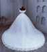 Plus Size White Wedding Dresses Off The Shoulder Wedding Gowns Elegant Long Appliques Pearls Bridal Dress