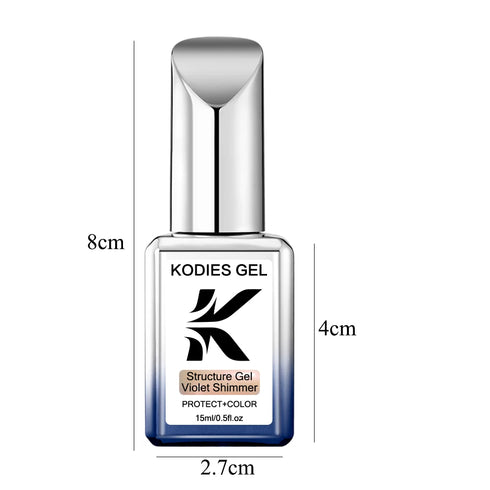 Vibrant Semi-Permanent UV Rubber Base Gel Nail Polish for Stunning Nail Art - Long Lasting 2-in-1 Structure for Easy Application and Soak Off Manicure