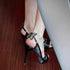 Lace Bowknot Fishmouth Thin High Heels Sandals Elegant