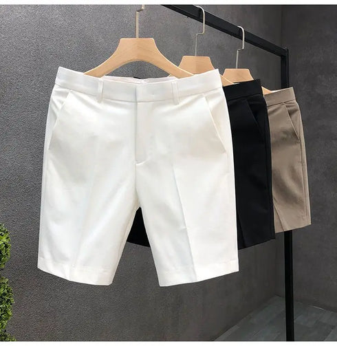 High-End Light Business Suit Shorts Men's Slim Casual Shorts