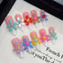 10pcs Artistic Press On Nails Featuring Elegant French Style with Hand Painted 3D Floral Designs - Perfect Summer Short Tips for Parties