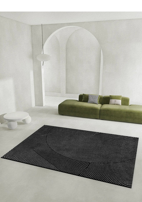 Modern Minimalist Large Area Rug for Living Room and Bedroom Decor
