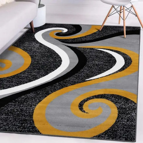Modern Swirl Design Carpet for Living Room Luxury Home Decor Large Area Rugs Bedrooms Children's Play Mat