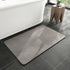 Diatomaceous Earth Non-Slip Bath Mat Super Absorbent Bathroom Rug Thin Rubber Pad