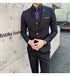 Slim Fit Men's Three Piece Suit with Vest and Trousers for Wedding