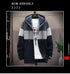 Men's Fleece Knit Sweater Coat with Stripes - Stylish Casual Jackets and Hoodies for Winter and Autumn, Thick Warm Windbreaker Pullovers for Everyday Wear