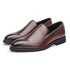 Business Formal Slip-On Leather Shoes for Men Dress Fashion Oxford Moccasins