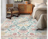 Floral Style Living Room Carpet Machine Washable Large Area Decorative Rug