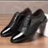 Elegant Men's Dress Shoes for Formal Occasions - Stylish PU Leather Slip-On Business Footwear for Weddings and Parties