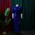 Long Dress Women Party Pleated Bandage Elegant Evening Maxi Dresses