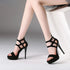 Elegant Kitten Heels for Women - Stripper Platform Sandals with Thin Stiletto Design
