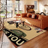 American Retro Cartoon Area Rug for Living Room and Bedroom Decor