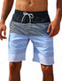 Striped Beach Shorts Men Fashion Swimwear Board Shorts Trunk
