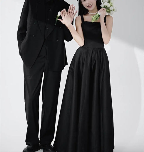 Customized A-line Wedding Dresses Fashion Spaghetti Straps Elegant Bridal Dress