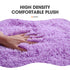 3 Piece Solid Color Bathroom Carpet Set Non-Slip Toilet Lid Cover Rugs Kit