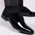 Classic Lace-Up Oxford Shoes for Men - Elegant Formal Footwear for Office, Weddings, and Business Casual Events