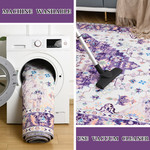 Retro Living Room Decoration Carpet Nordic Style Area Rug for Bedroom Non-Slip Mat